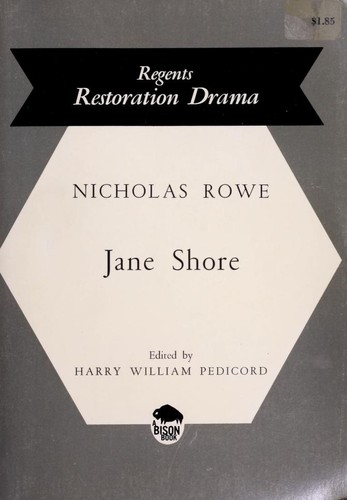 Cover of The Tragedy of Jane Shore