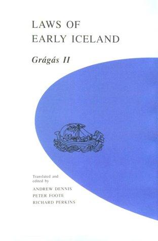 Cover of Laws of early Iceland