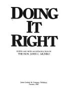 Cover of Doing it right