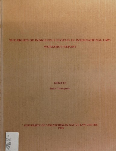 Cover of Rights Indigenous Peoples in International Law