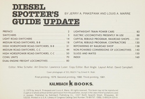 Cover of Diesel Spotter's Guide Update
