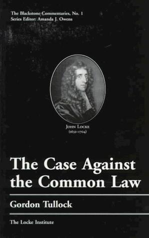 Cover of The case against the common law