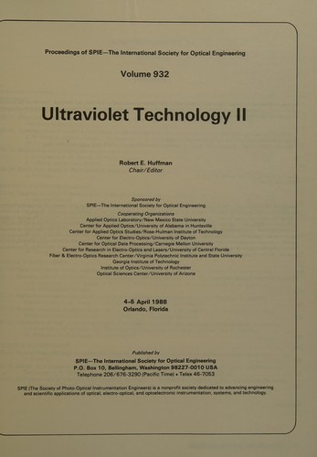 Cover of Ultraviolet Technology II