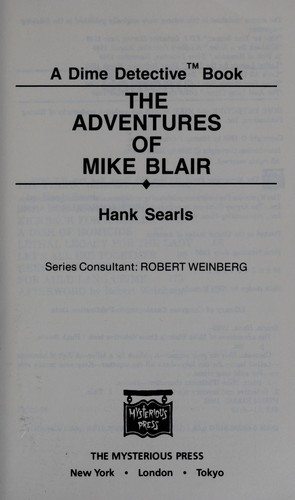 Cover of The adventures of Mike Blair