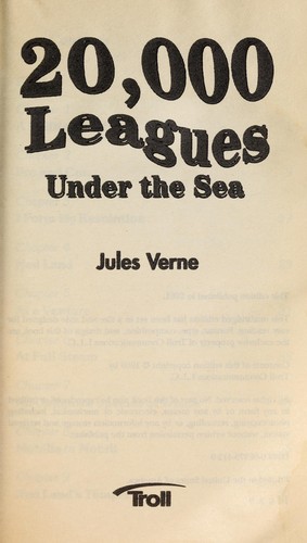 Cover of 20,000 leagues under the sea