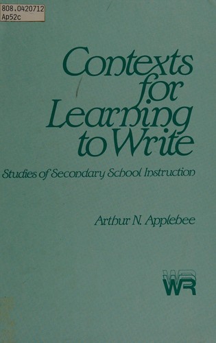 Cover of Contexts for learning to write