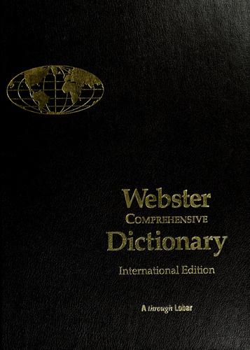 Cover of Webster Comprehensive Dictionary