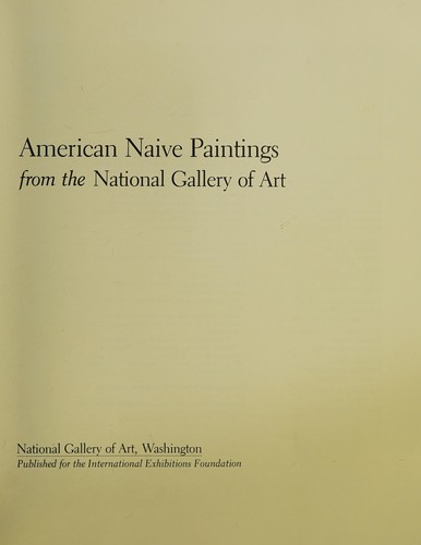 Cover of American naive paintings from the National Gallery of Art