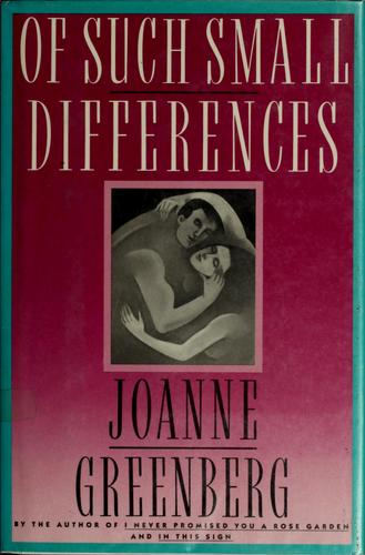 Cover of Of Such Small Differences
