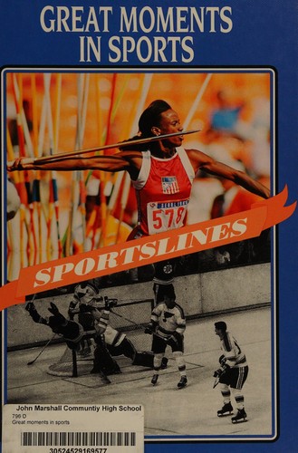 Cover of Great moments in sports