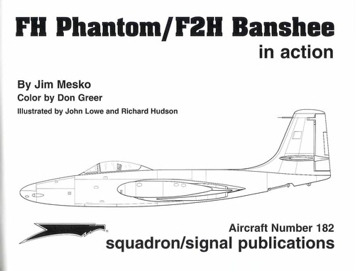Cover of FH/F2H Banshee in Action Aircraft No. 182