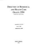 Cover of Dir Biomedical & Hlth Care Grants 1994