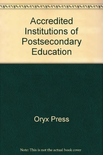 Cover of Accredited Institutions of Post Secondary Education 1992/1993