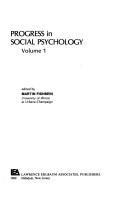 Cover of Progress in Social Psychology