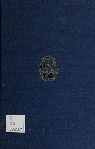 Cover of Frank Sidgwick's Diary and other material relating to A. H. Bullen, & the Shakespeare Head Press at Stratford-upon-Avon. --