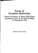 Cover of Facets of European Modernism