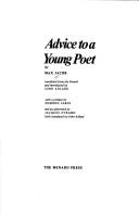 Cover of Advice to a young poet