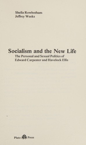 Cover of Socialism and the new life