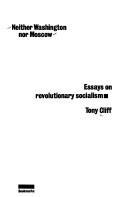 Cover of Neither Washington nor Moscow
