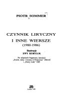 Cover of Czynnik liryczny i inne wiersze (1980-1986)