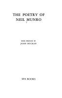 Cover of The poetry of Neil Munro