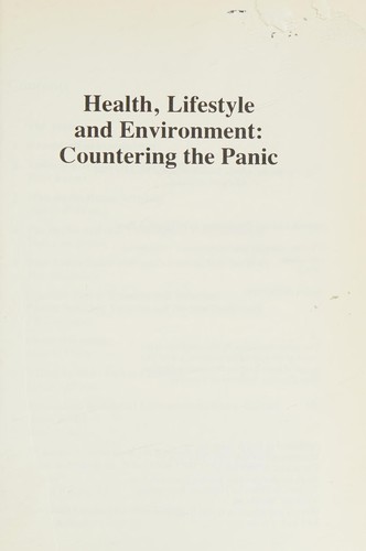 Cover of Health, Lifestyle and Environment