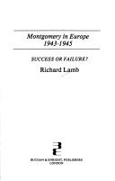 Cover of Montgomery in Europe 1943-1945. Success or Failure?
