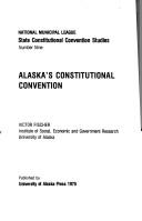 Cover of Alaska's constitutional convention