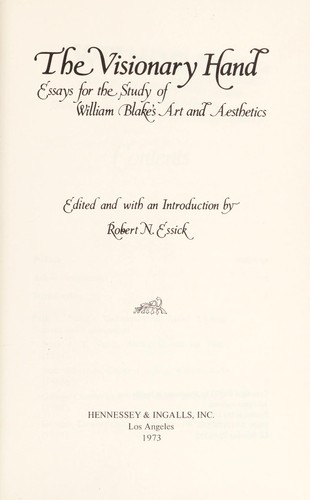 Cover of The Visionary hand