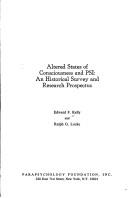 Cover of Altered states of consciousness and PSI