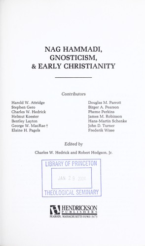 Cover of Nag Hammadi, gnosticism & early Christianity