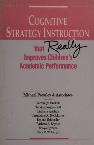 Cover of Cognitive strategy instruction that really improves children's academic perfomance
