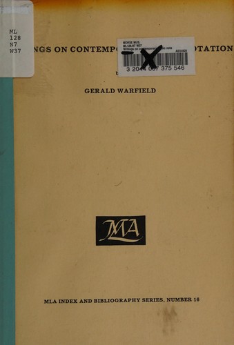 Cover of Writings on contemporary music notation