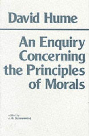 Cover of An enquiry concerning the principles of morals