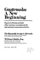 Cover of Guatemala, a new beginning