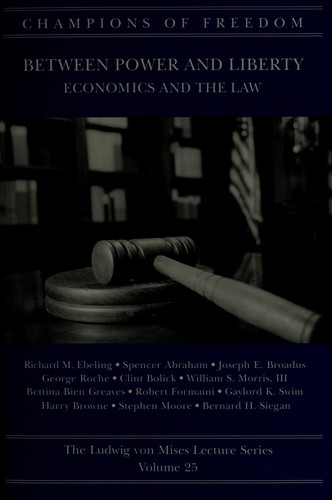 Cover of Between power and liberty
