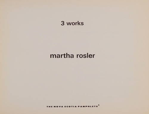 Cover of 3 works