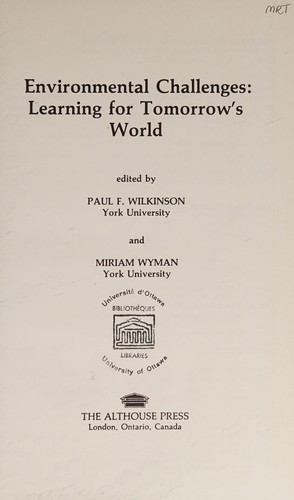 Cover of Environmental Challenges