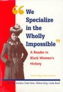 Cover of "We specialize in the wholly impossible"