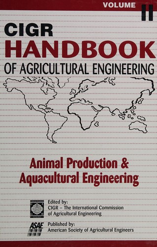 Cover of CIGR handbook of agricultural engineering