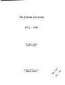 Cover of The Arizona governors, 1912-1990