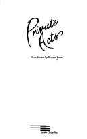 Cover of Private acts