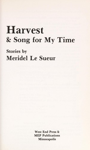 Cover of Harvest & Song for my time