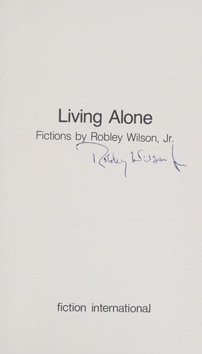 Cover of Living alone