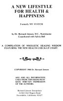 Cover of A New Lifestyle for Health and Happiness