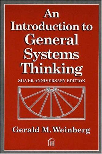 Cover of An introduction to general systems thinking