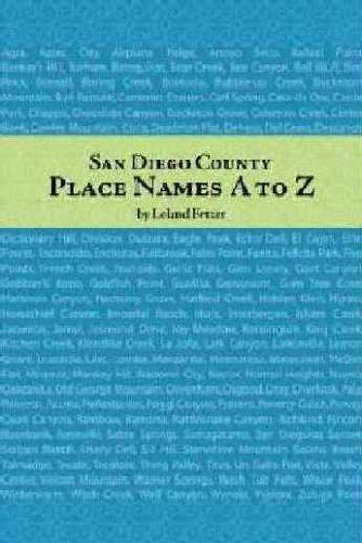Cover of San Diego County place names, A to Z
