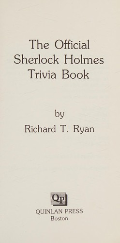Cover of The official Sherlock Holmes trivia book