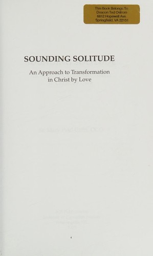 Cover of Sounding solitude