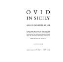 Cover of Ovid in Sicily